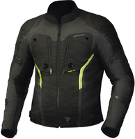 Rebelhorn Borg Veste textile de moto Noir Gris Jaune XS