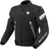 Revit Control Air H2O veste textile de moto imperméable,  noir-blanc,  taille XL pour Hommes