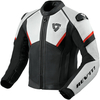 Revit Matador Veste en cuir de moto,  noir-blanc-rouge,  taille 56