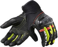 Revit Metric Gants de moto,  noir-jaune,  taille 2XL