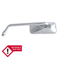 Rétroviseur SHIN YO Chopper,  long,  rectangulaire,  chromé,  gauche,  argent
