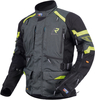 Rukka Madagasca-R Veste textile de moto,  noir-gris-jaune,  taille 46 pour Hommes