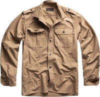 Surplus M65 Basic Long Sleeve Chemise,  beige,  taille L pour Hommes