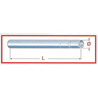 TAROZZI tube de fourchette HONDA NSR 125 R,  argent