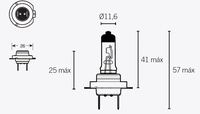 V PARTS Ampoule H7 12V 55W