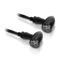 V PARTS Clignotants LED Aluminium clair universel,  noir