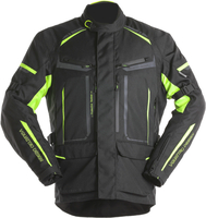 VQuattro X Track Veste textile de moto Noir Jaune 3XL