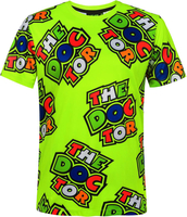 VR46 All Over T-Shirt Jaune S