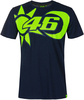 VR46 Sole E Luna T-Shirt Bleu Jaune 3XL