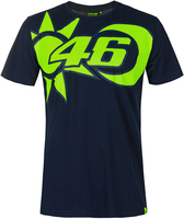 VR46 Sole E Luna T-Shirt Bleu Jaune 3XL