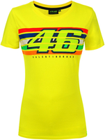VR46 Stripes T-shirt Dames Jaune L