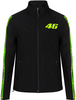 VR46 Tapes Veste Softshell,  noir-jaune,  taille XS pour Hommes