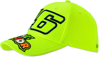 VR46 The Doctor Yellow Cap Jaune unique taille