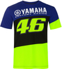 VR46 Yamaha Factory Racing T-Shirt Noir Bleu L