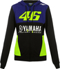 VR46 Yamaha Racing Sweat à capuche Zipp Noir Bleu S